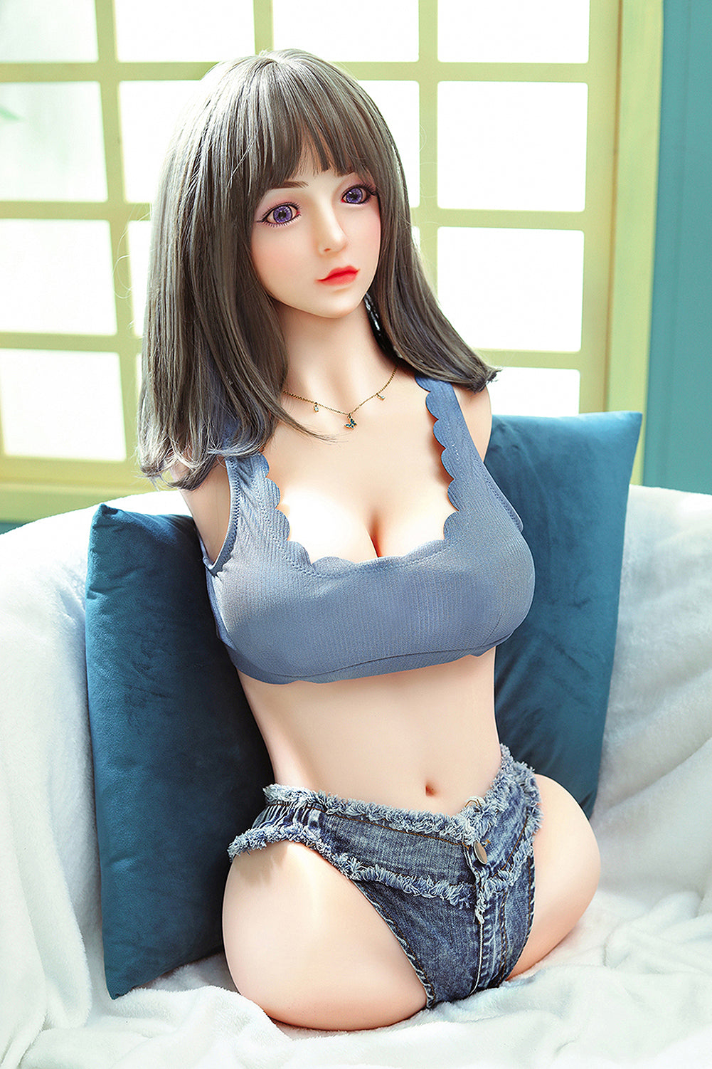 SY DOLL | 65cm (2.13') - TPE  -  Endearing Lifelike Small Breasts Half-Body Torso Sex Doll - CoCo