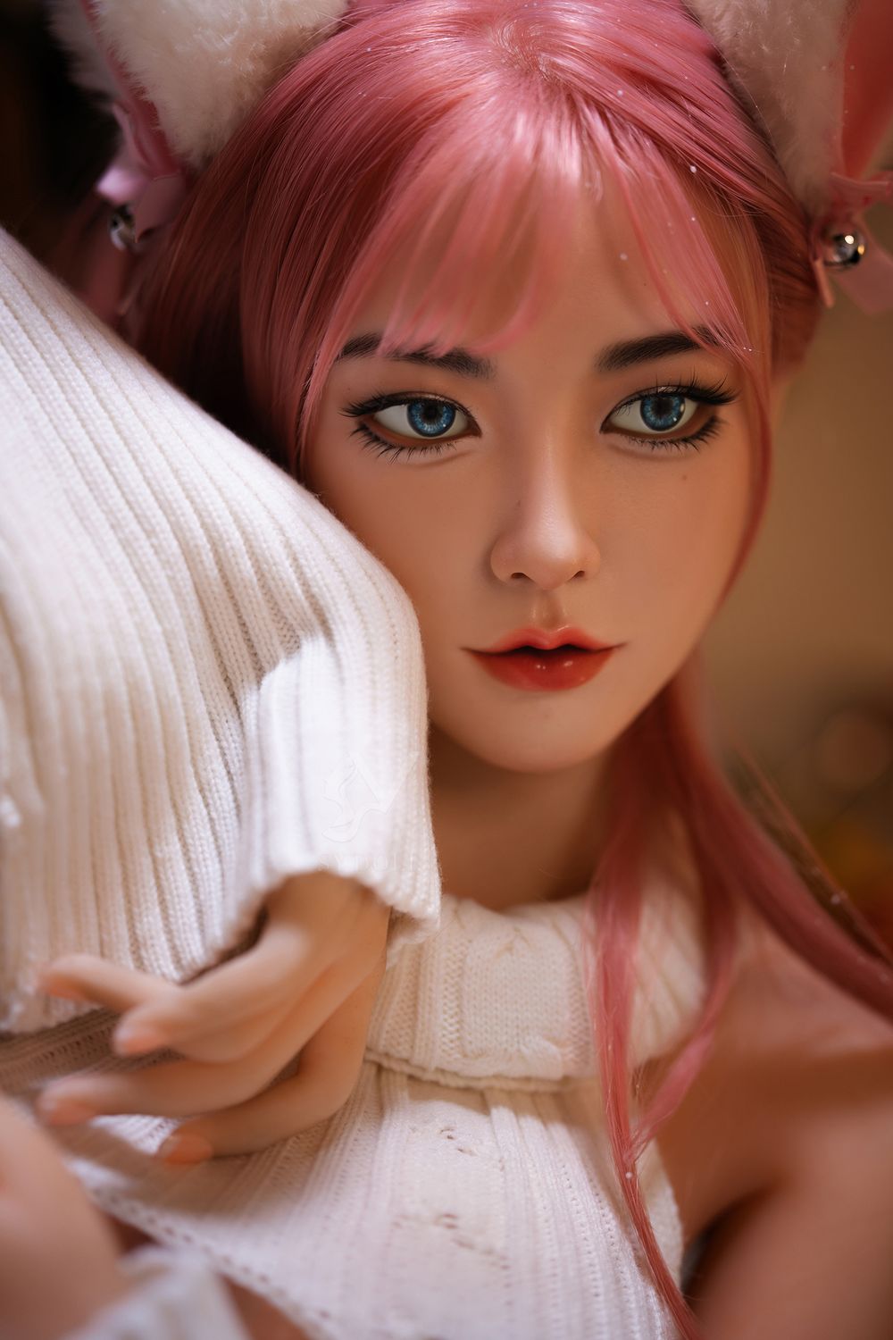 SY DOLL | 160cm（5.25‘）- Silicone Head - Realistic Pink-Hair Asian Cosplay Sex Doll - Foxy16