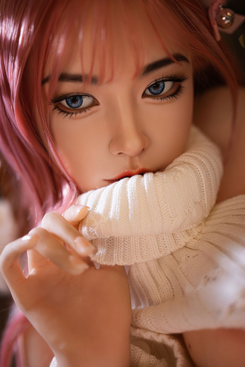 SY DOLL | 160cm（5.25‘）- Silicone Head - Realistic Pink-Hair Asian Cosplay Sex Doll - Foxy22