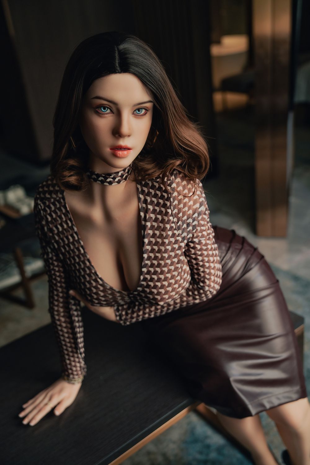 SY DOLL | 168cm（5.51‘）- Full Silicone - M Series Realistic Sultry Milf Secretary Big Breasts Sex Doll - Veronica