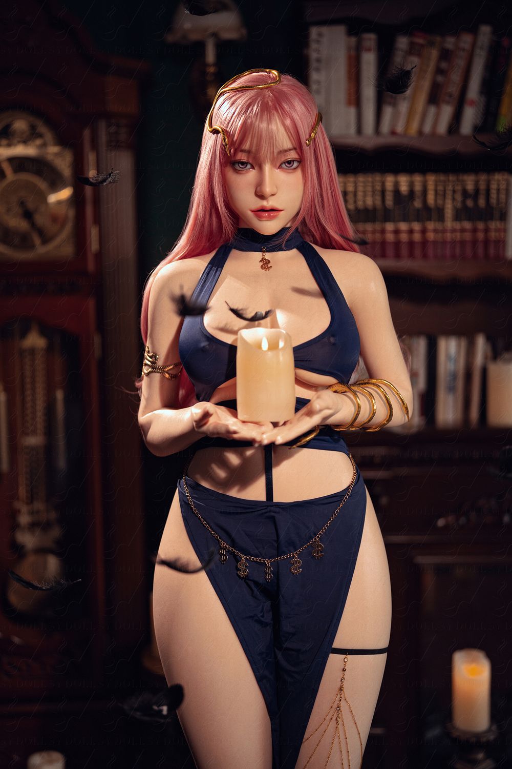 SY DOLL | 164cm ( 5.38’ ) - Full Silicone - M Series Charming Exotic Pink-hair Goddess Realistic Big Breasts Sex Doll - Freya
