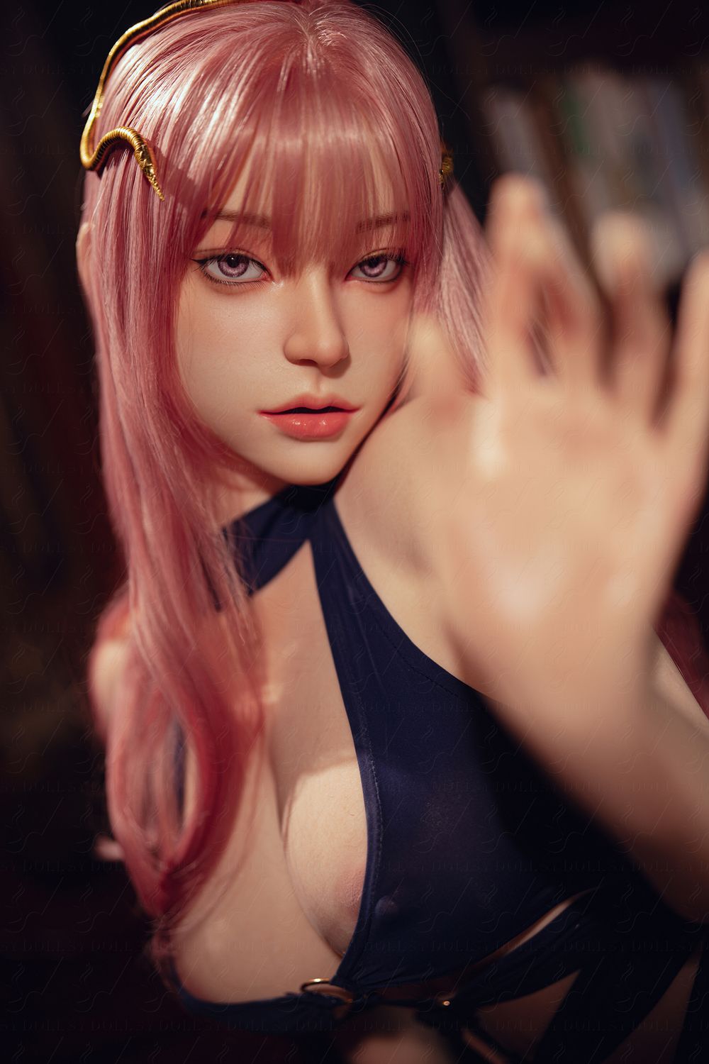 SY DOLL | 164cm ( 5.38’ ) - Full Silicone - M Series Charming Exotic Pink-hair Goddess Realistic Big Breasts Sex Doll - Freya