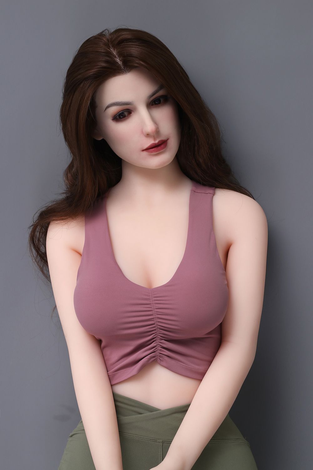 Jane - 5ft5in (165cm) Brown Hair Slim Lady Realistic TPE Sex Doll - Dollepoch