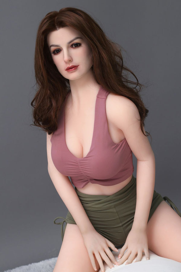 Jane - 5ft5in (165cm) Brown Hair Slim Lady Realistic TPE Sex Doll - Dollepoch